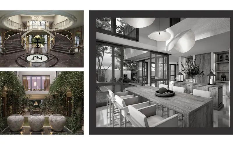Interior design, in place